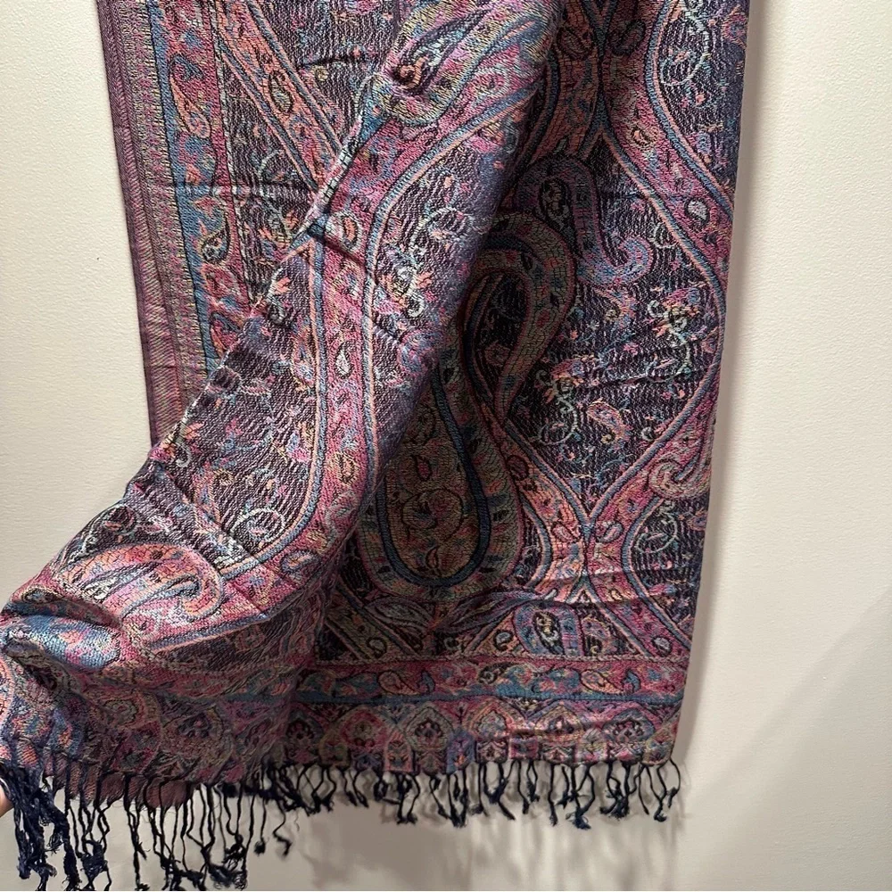 Elegant Shawl in Midnight Blue - Versatile Wrap, Stole, Scarf, Veil Soft & Cozy